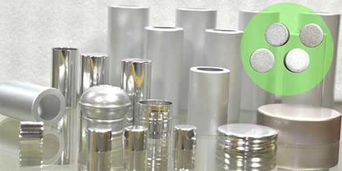 Aluminum slug used for cosmetic container