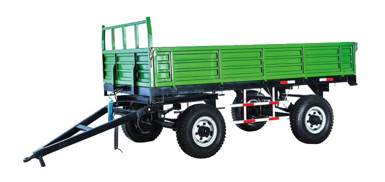 double axles farm trailer