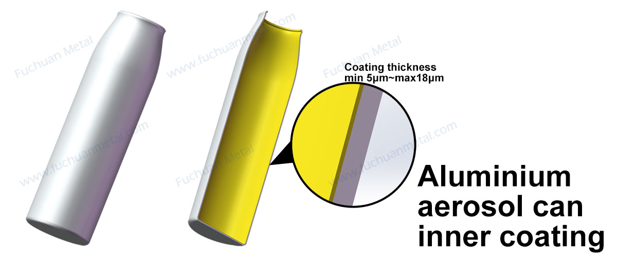 thickness of aluminium aerosol can coating